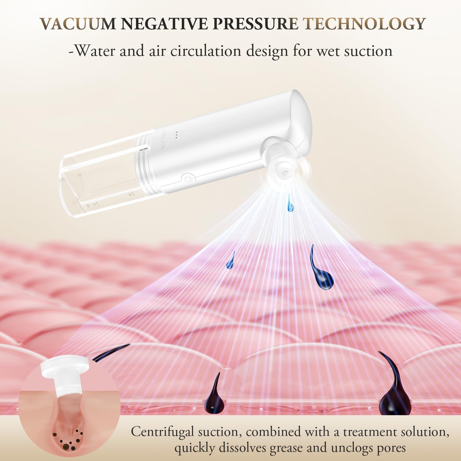 ANLAN Blackhead Remover for Face – Pore Extractor Vacuum with